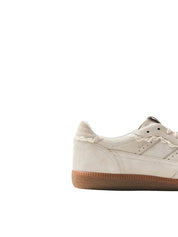 TB.490 CROCHET CREAM LEATHER SNEAKERS