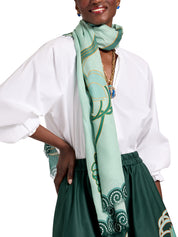 Scarf (70x180) blooming tulip placee