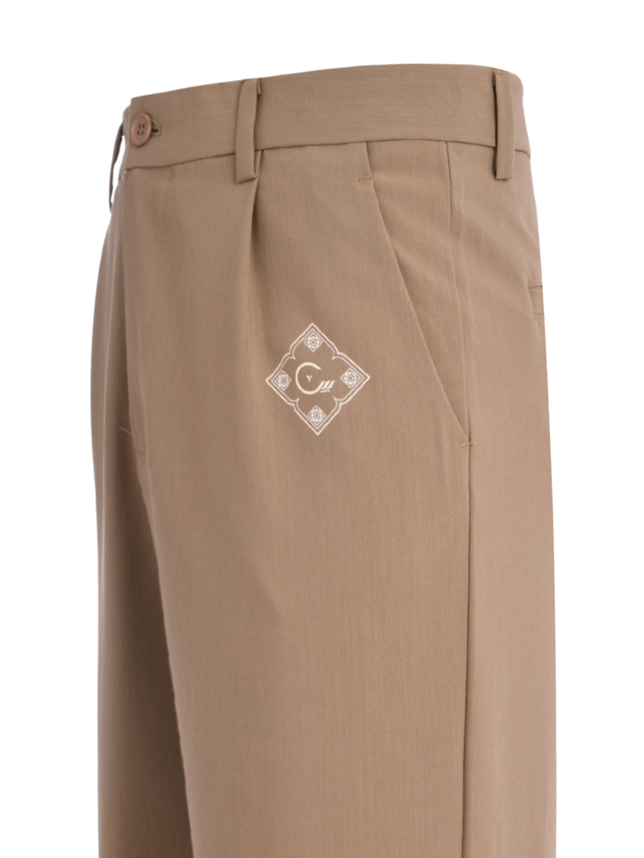 CENMAR OLIVE GREEN FORMAL STRAIGHT LEG PANTS