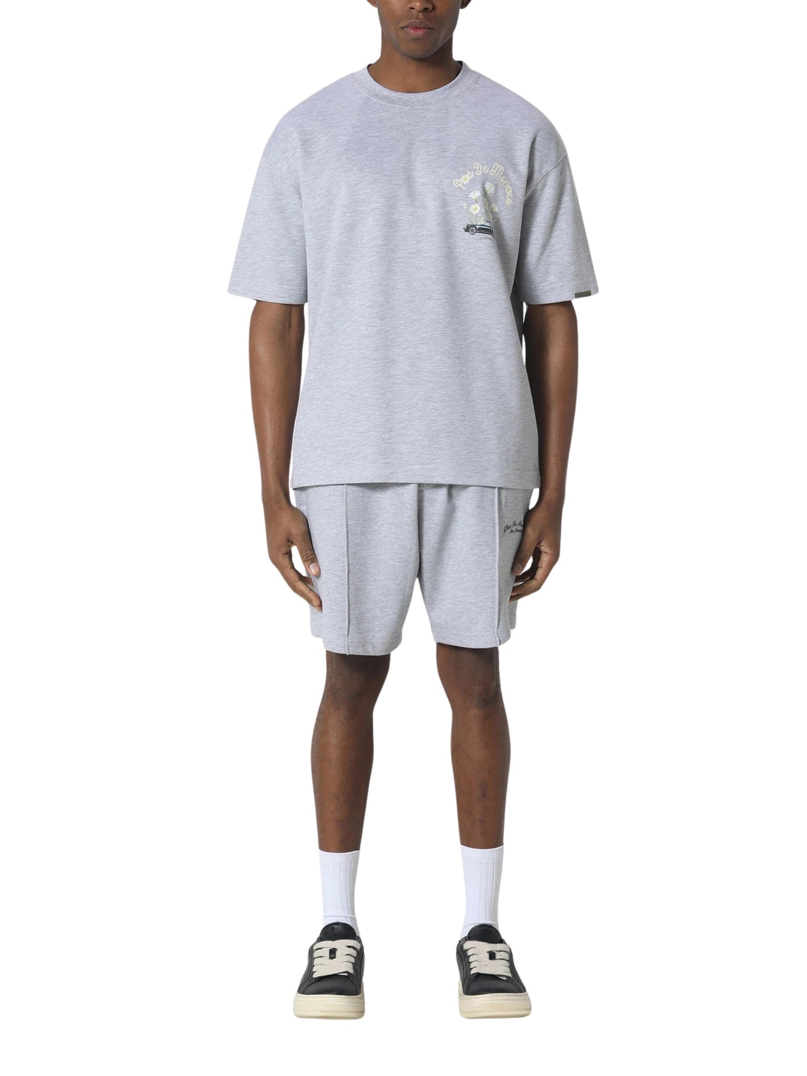 Pink reverie t-shirt marl grey