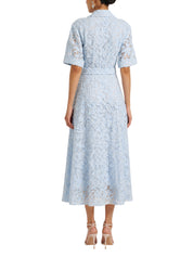 Deanna s/s belted midi dress