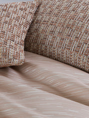 Tweed cushion cover w/zip cushion