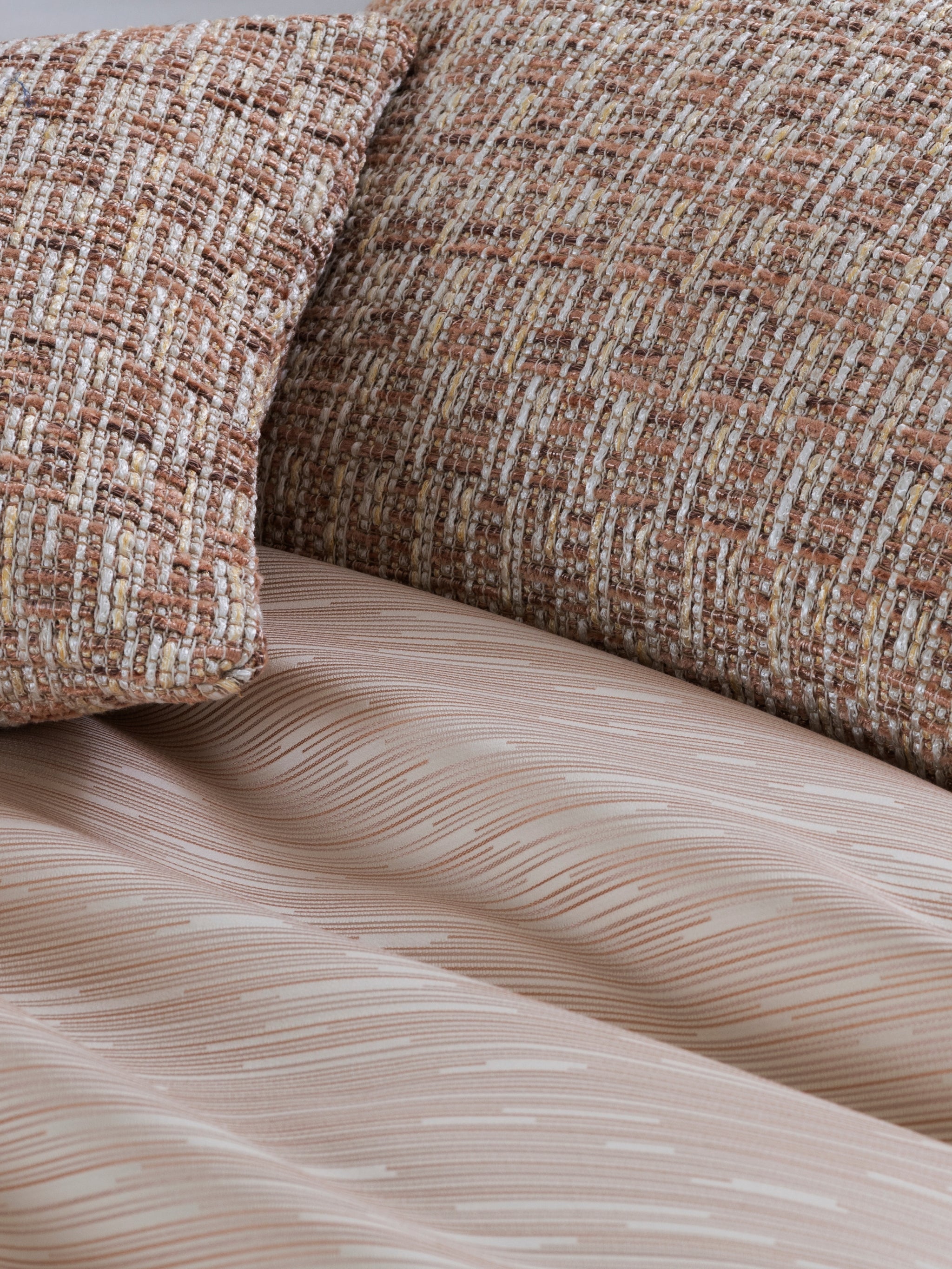 Tweed cushion cover w/zip cushion