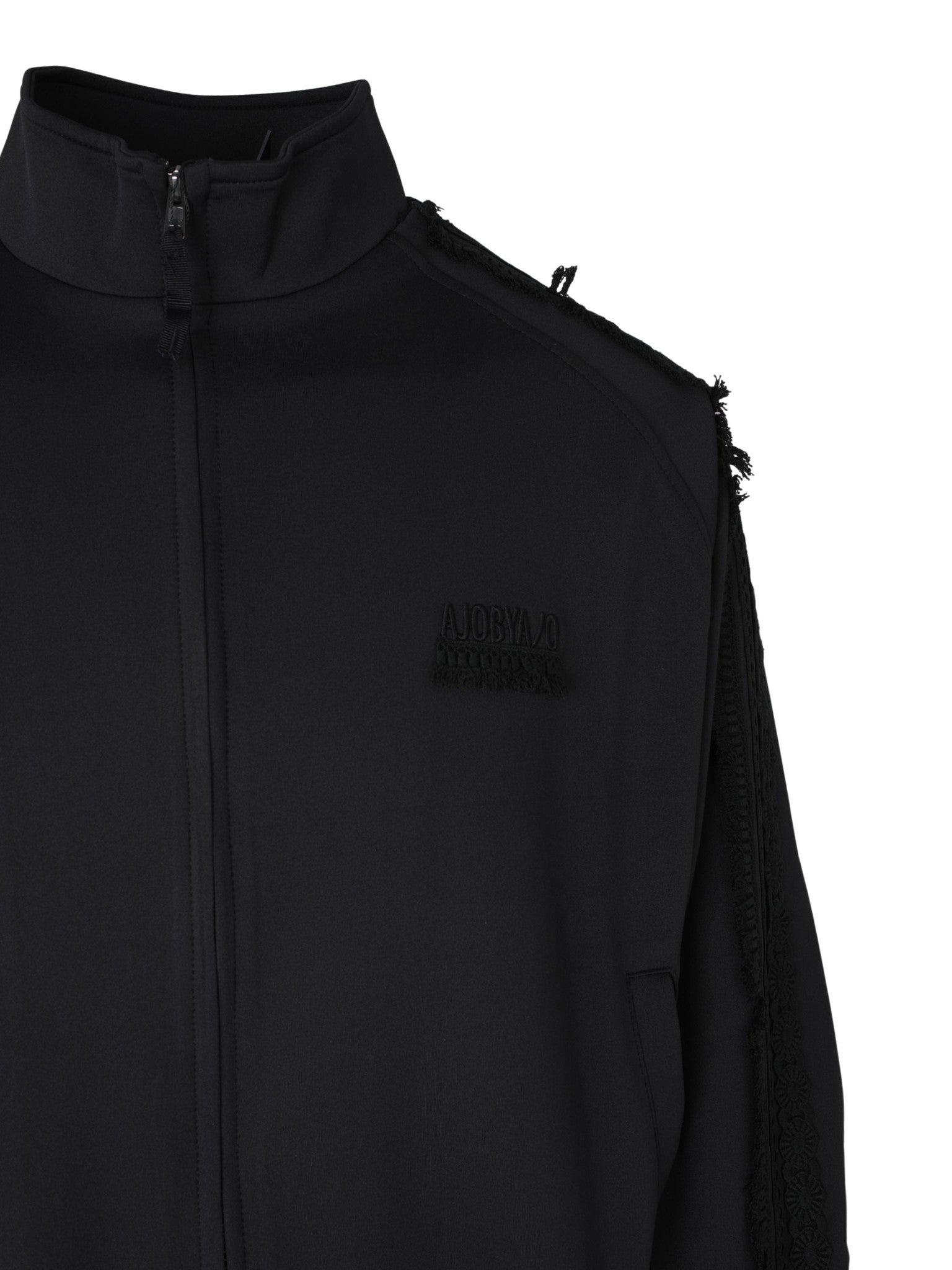 Multi lace trim raglan track jacket