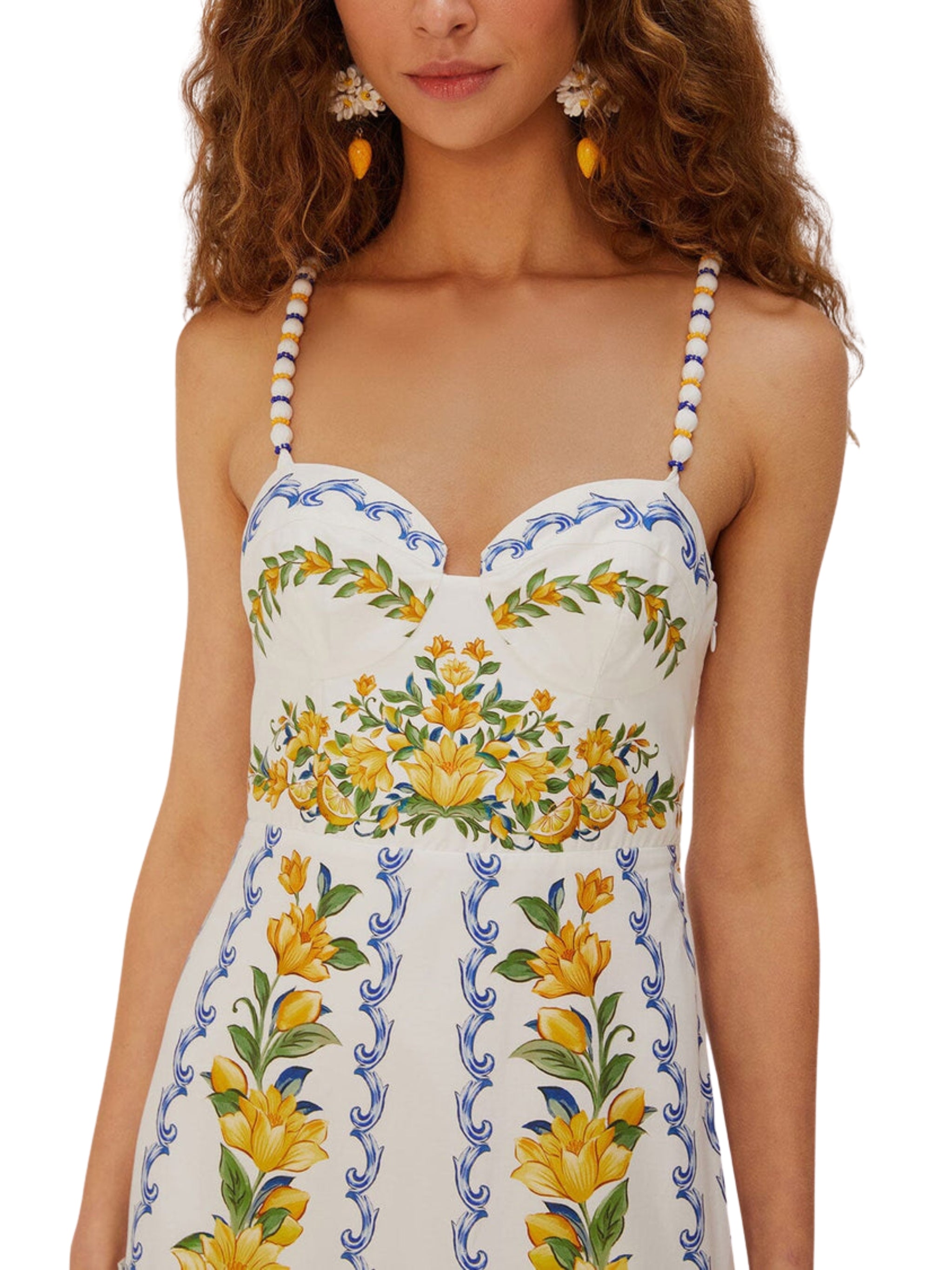 SICILY OFF-WHITE MIDI DRESS