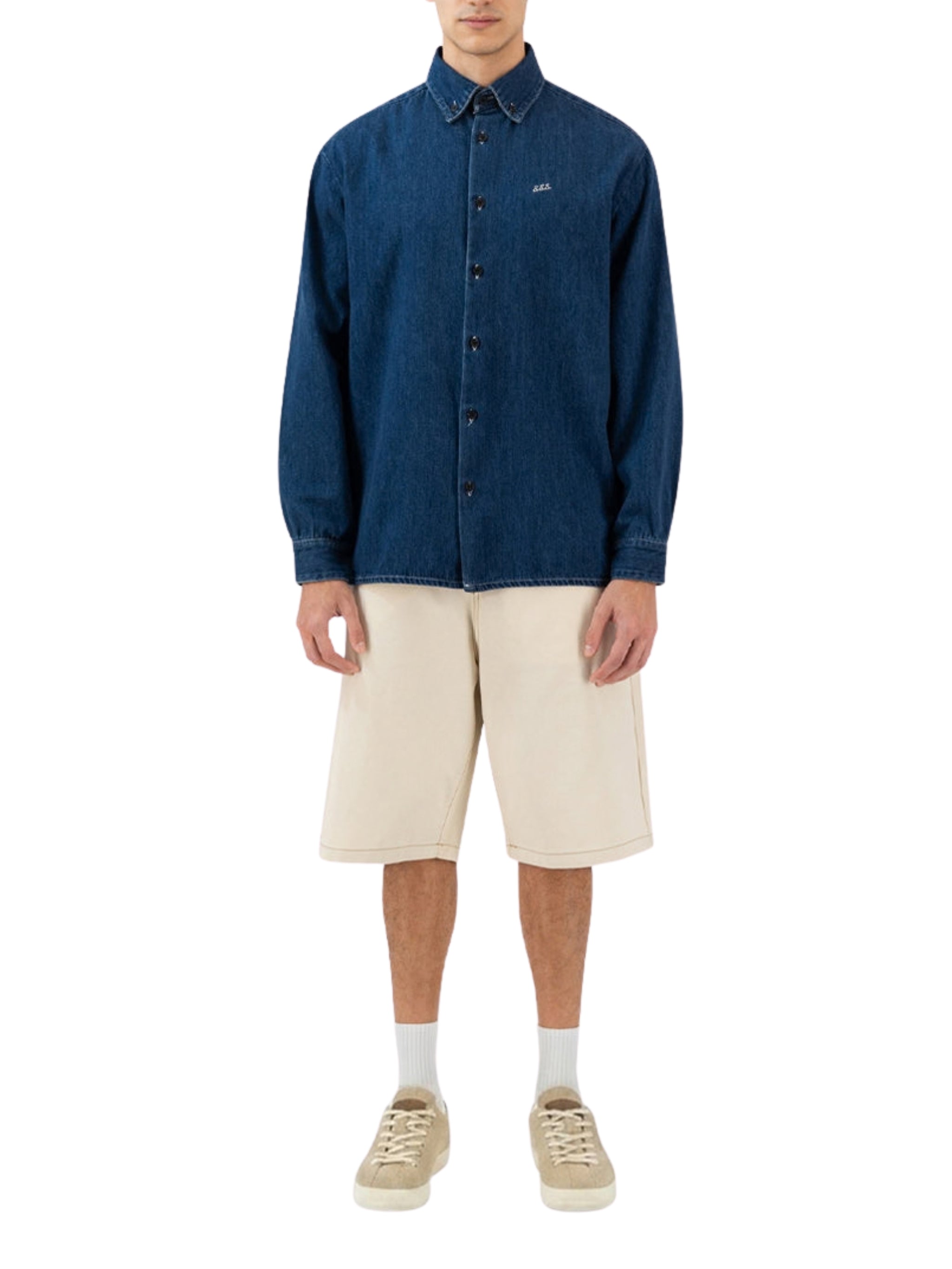 The indigo denim shirt