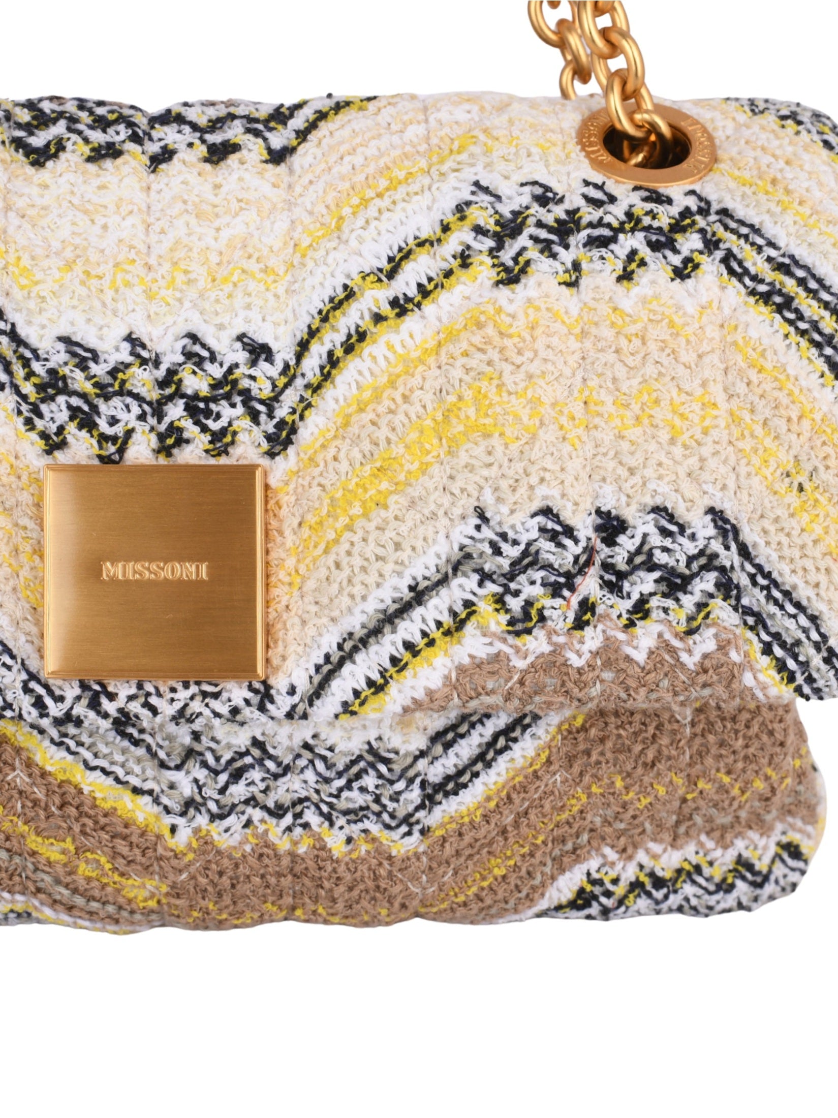 Caperdoni Zig-Zag Sequin-Embellished Clutch Bag