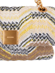 Caperdoni Zig-Zag Sequin-Embellished Clutch Bag