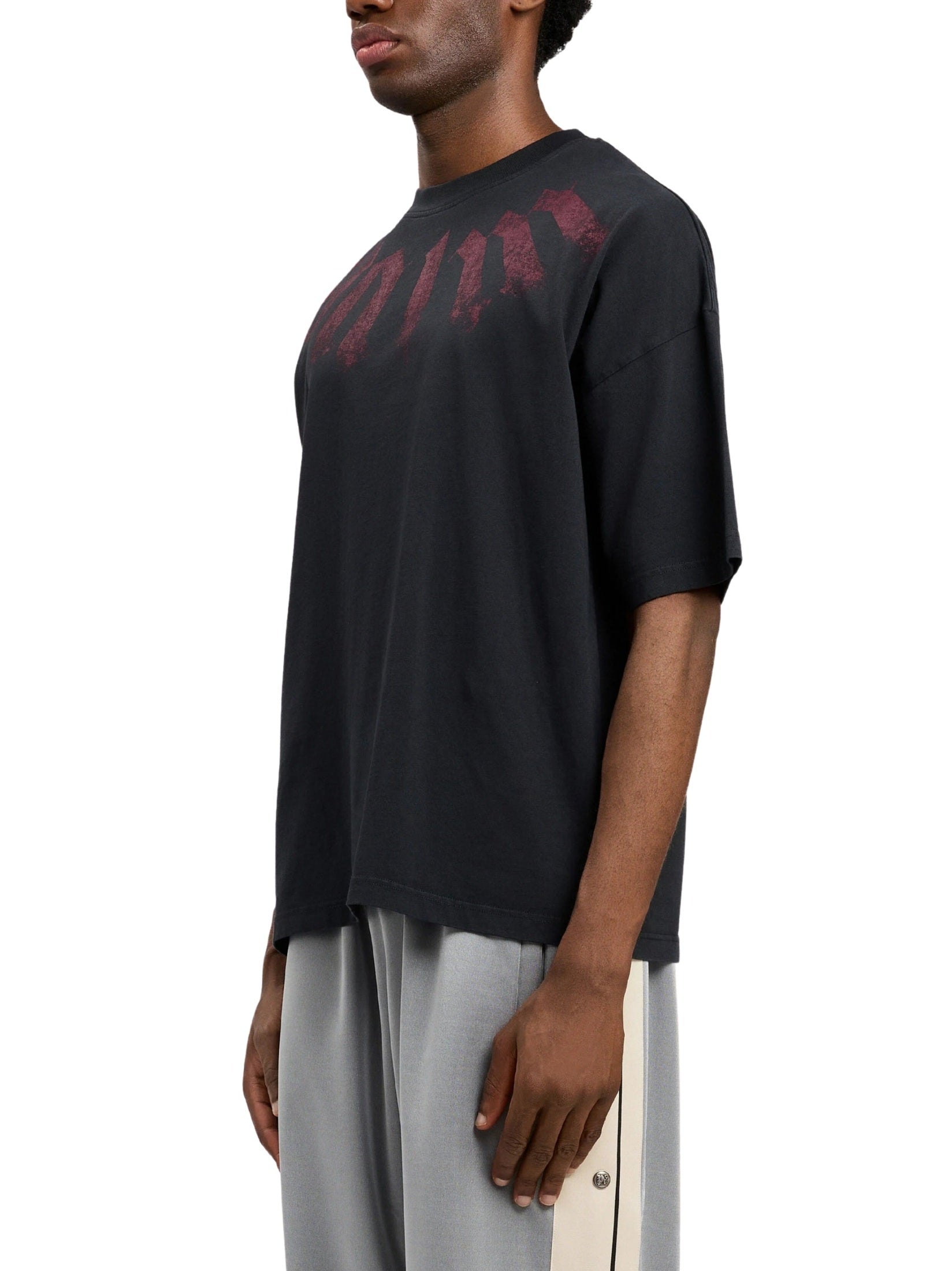 Big neck logo loose t-shirt