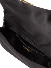 Oasis pouch stone-encrusted satin clutch