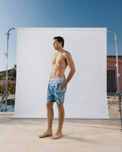 Blue giraffe swim short solmare