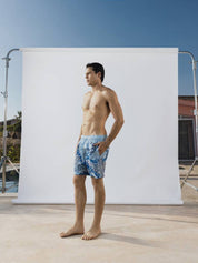 Blue giraffe swim short solmare