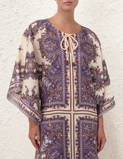 OTTIE KAFTAN MIDI DRESS