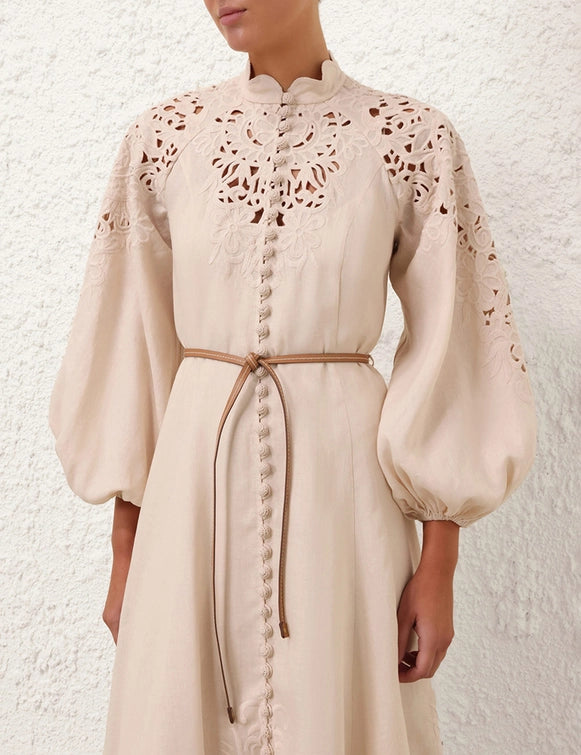 WYLIE EMBROIDERED BILLOW DRESS