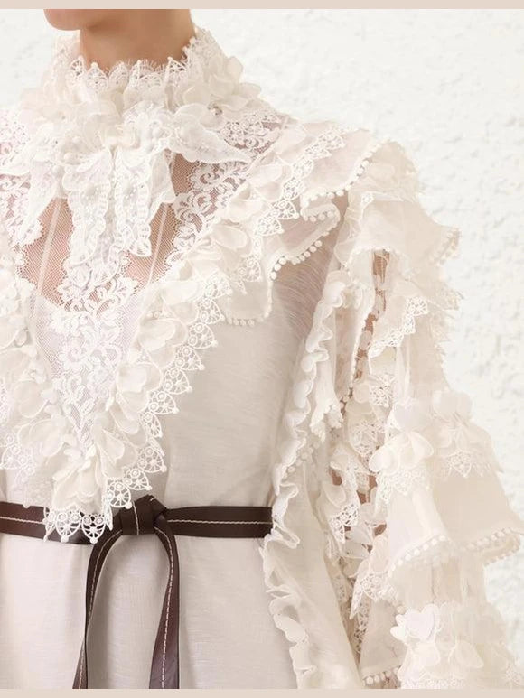 Crush heart trim mini dress