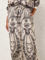 Crush draw waist pant