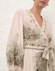 Wanderlust wrap midi dress