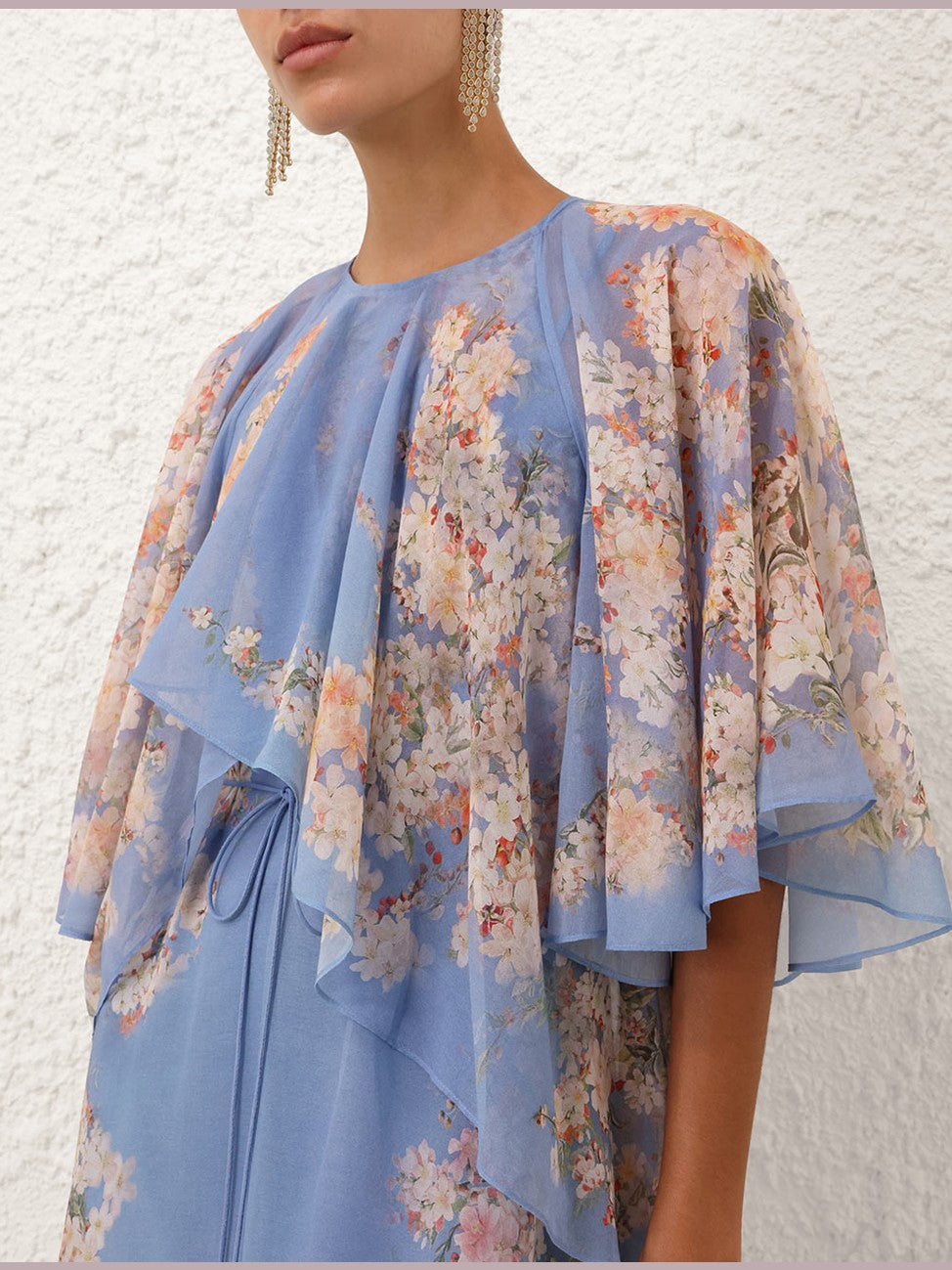 Cascadian tiered maxi dress