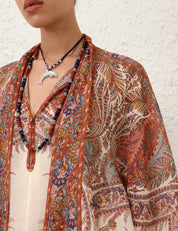 RHIANNON TIE NECK BLOUSE