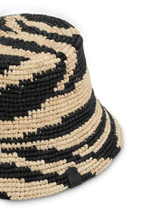 Raffia bucket hat