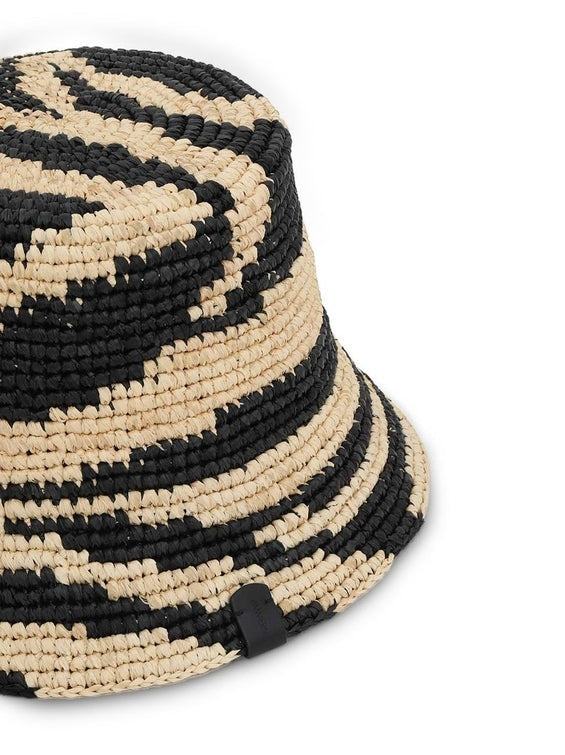 Raffia bucket hat