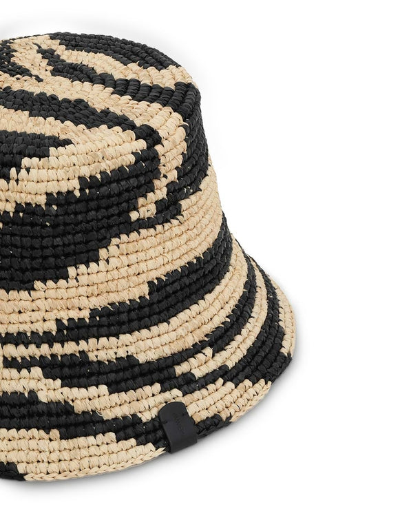 RAFFIA BUCKET HAT