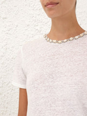 Illuminate embellished tee