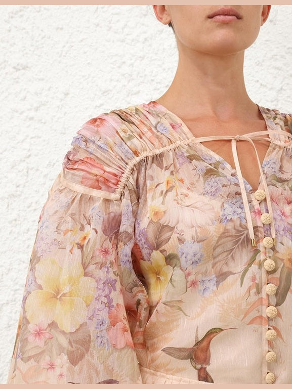 Illuminate drawn blouse