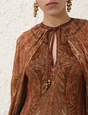 HYPNOTIC CAPED MAXI DRESS