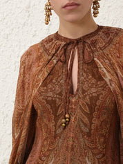 Hypnotic caped maxi dress