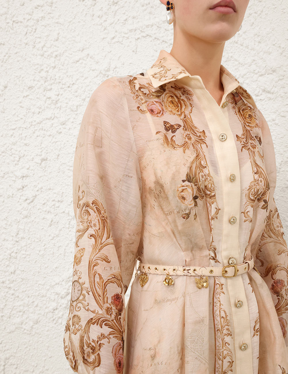 MEMENTO BUTTONED MIDI DRESS