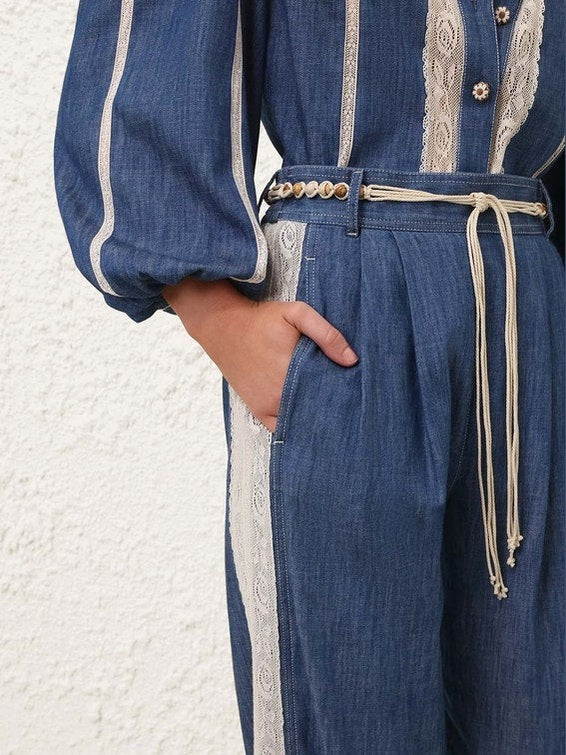 Awaken denim harem pant