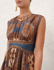 Mahon waisted maxi dress