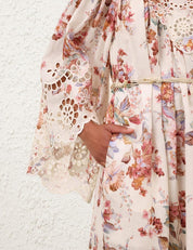 Awaken embroidered yoke maxi