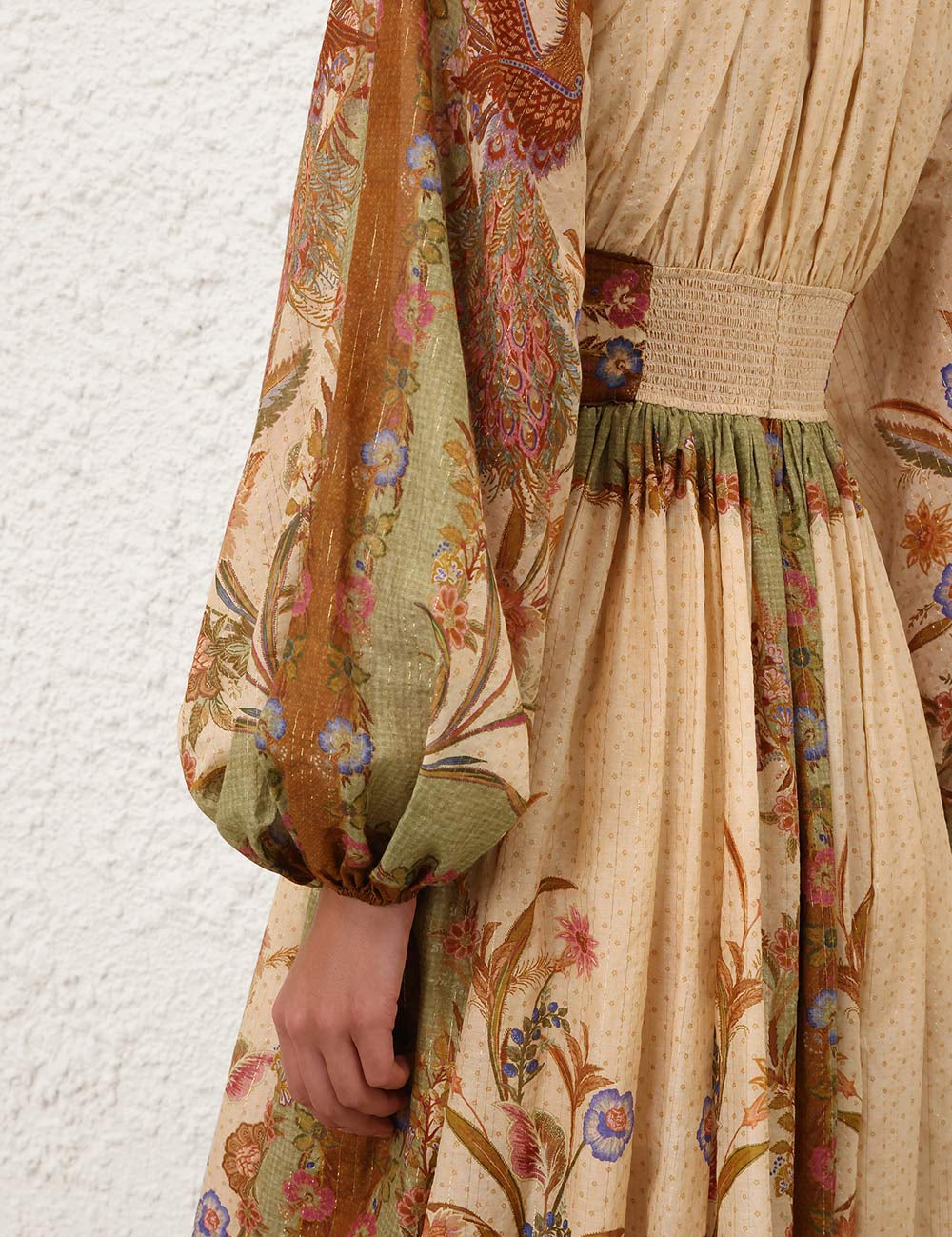Indra waisted maxi dress