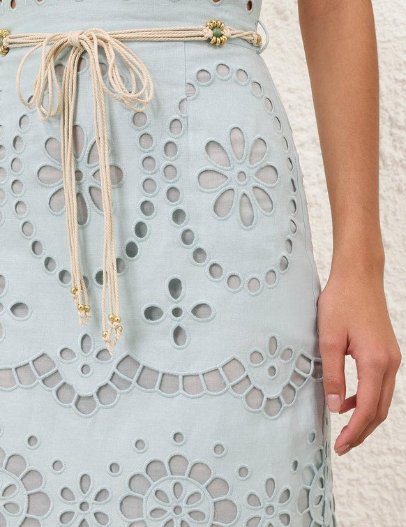 Awaken embroidered skirt