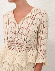 Awaken lace crochet top