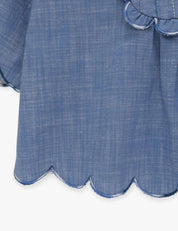 Junie Chambray Top توب