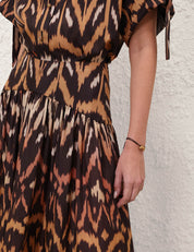 Aster midi skirt