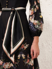 Valiant button midi dress