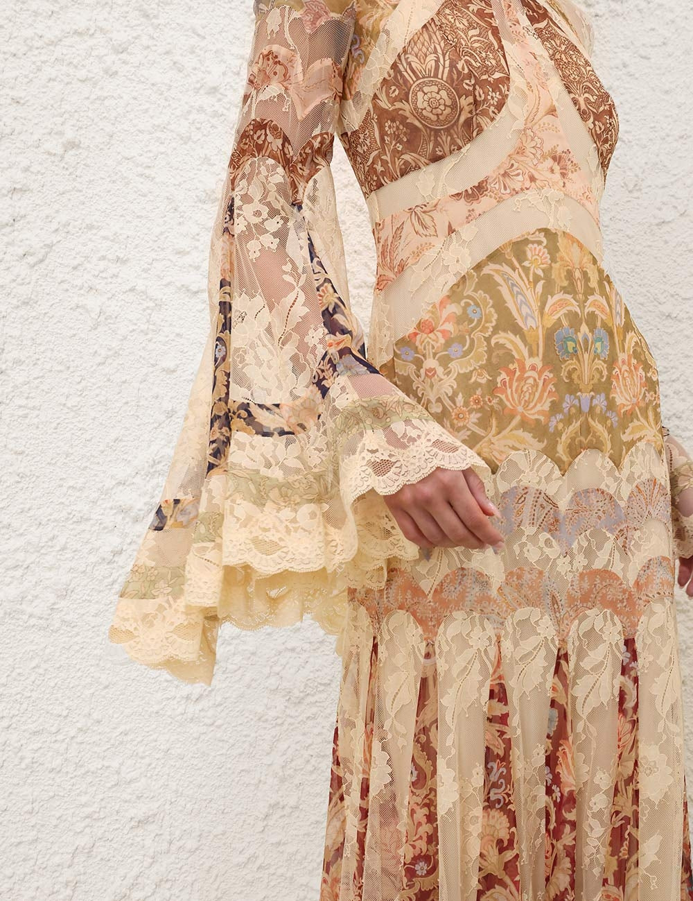 Valiant panelled gown