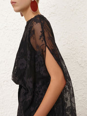 Valiant lace caped top