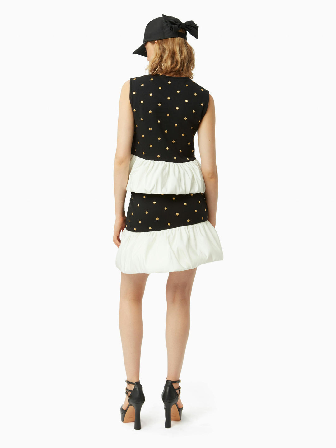 POLKA DOT PEPLUM TOP