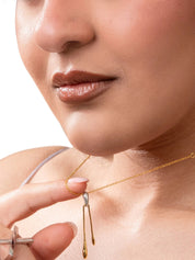 Althea necklace in sterling silver & 18k gold vermeil and rhodium