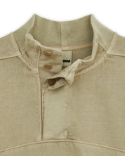 Slit buttoned pullover