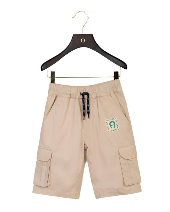 BERMUDAS POPLIN WOVEN BADGE