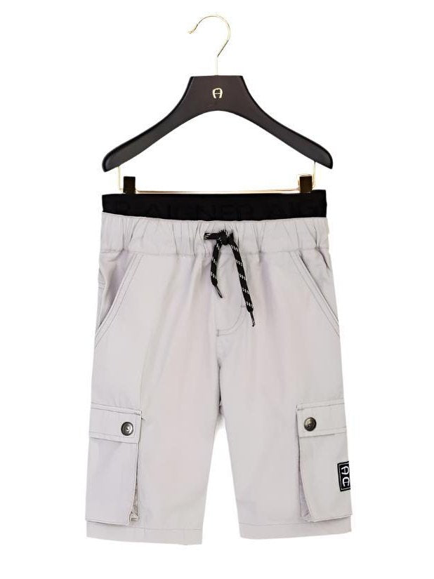 Bermudas poplin woven badge
