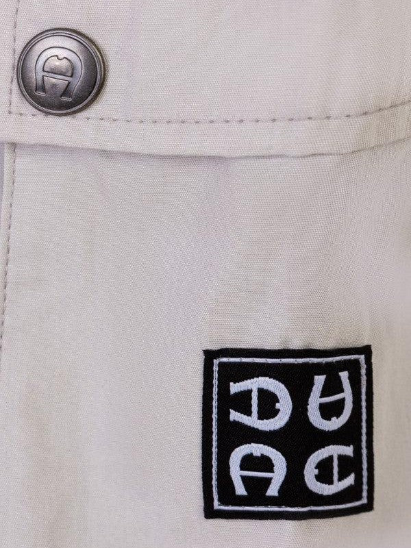 Bermudas poplin woven badge