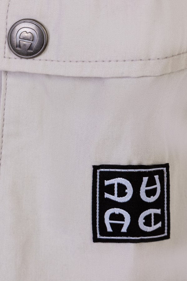 BERMUDAS POPLIN WOVEN BADGE