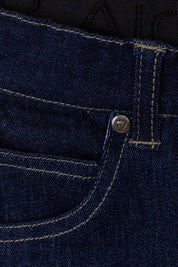 BERMUDAS DENIM STRETCH WOVEN BADGE